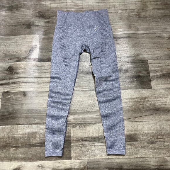 Gymshark Athletic Vital Seamless 7/8 Crop Yoga Pants Grey Women’s Size S